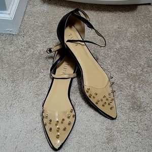 Clear studded flats
